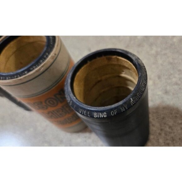 lot of 7 Vtg Edison Cylinder Records Blue Amberol 1901, +158, 4082, 3630, 2029 - Picture 4 of 12